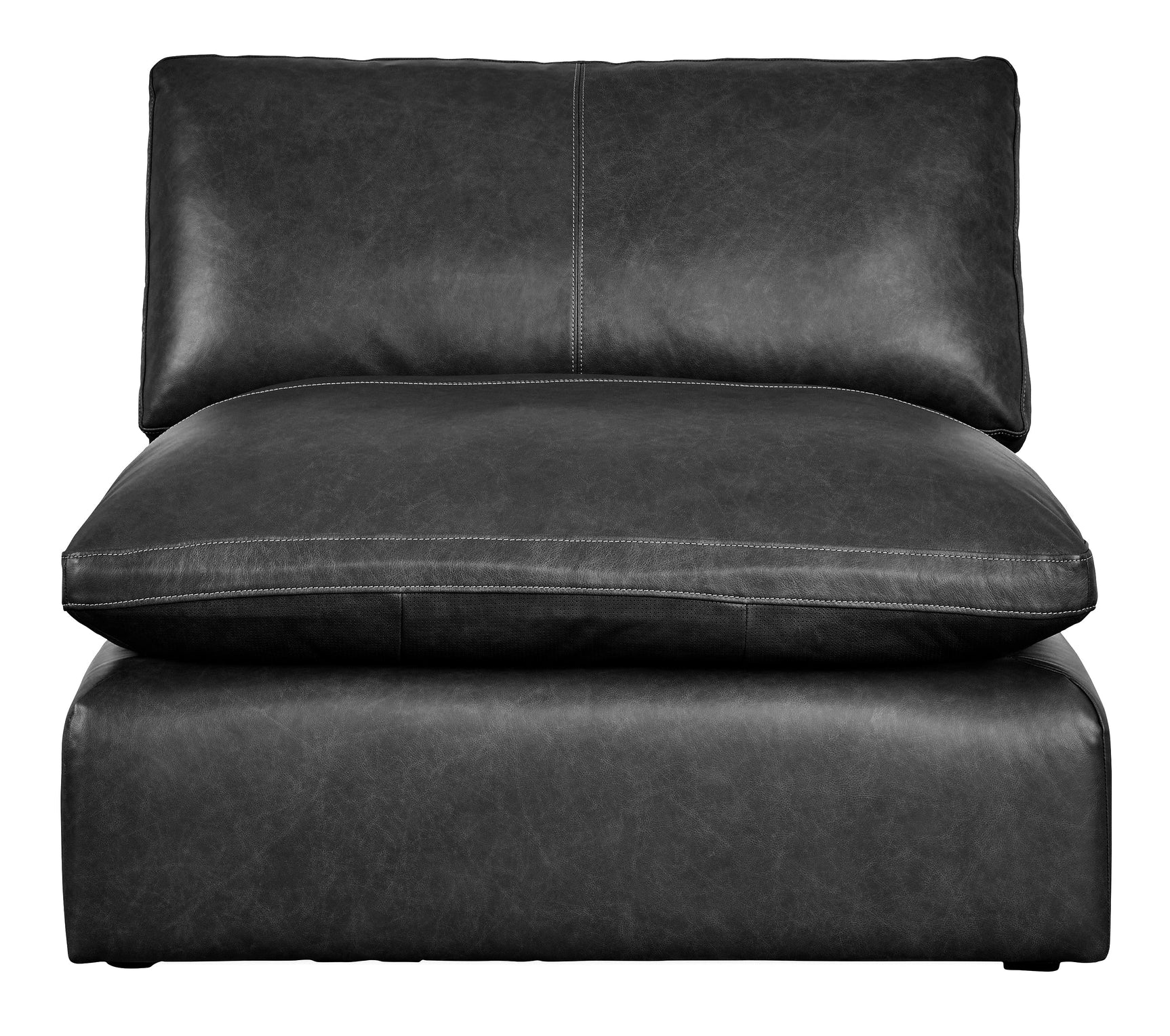 Emilia Black 3-Piece Sectional and 2 Ottomans (Online Special Price) - Ornate Home