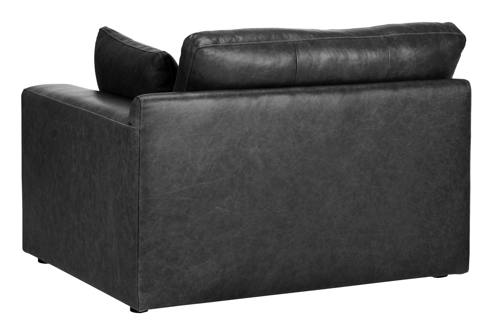 Emilia Black Leather 3pc Modular Sectional Sofa (Online Special Price) - Ornate Home