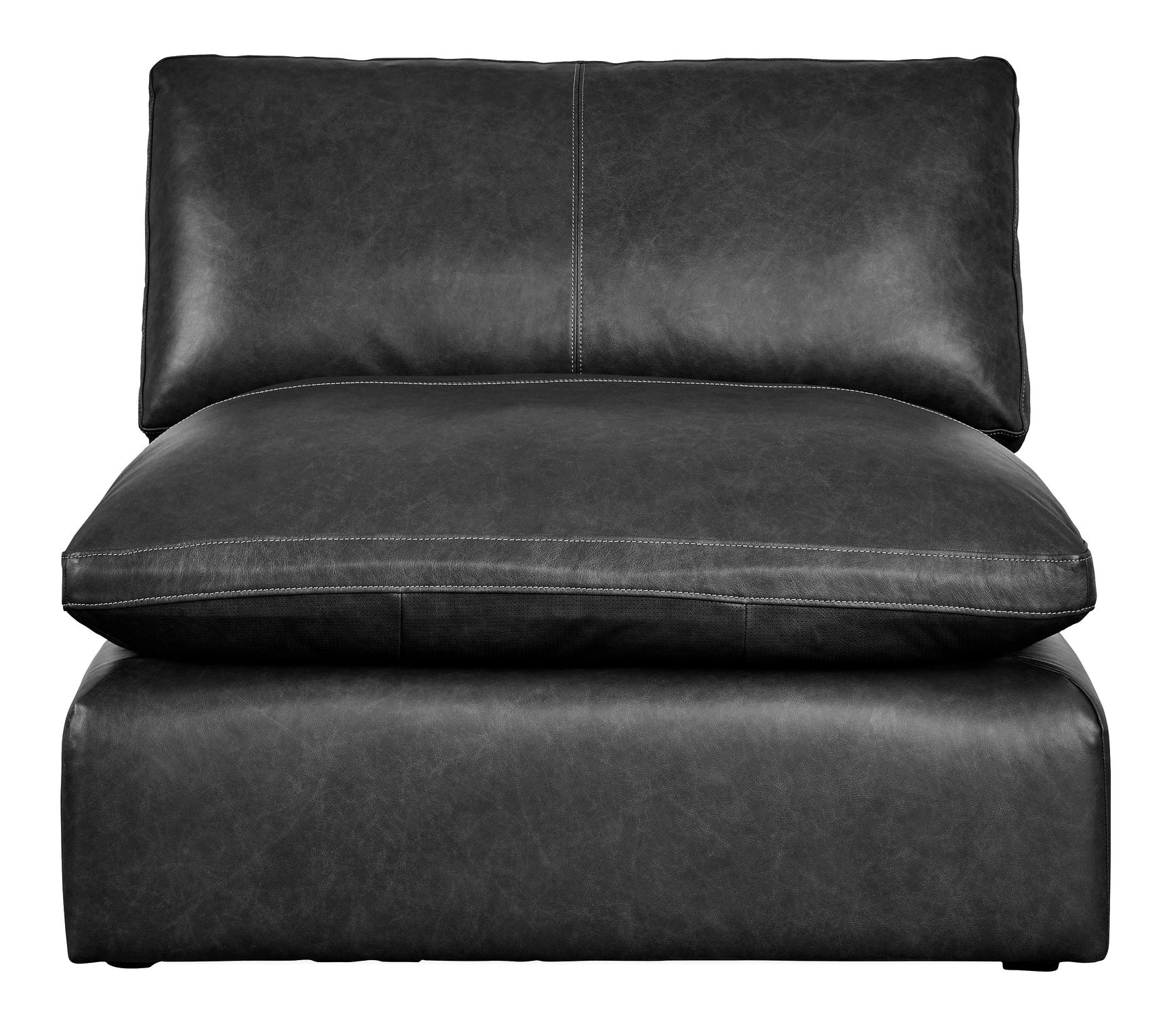 Emilia Black Leather Modular Sectional Units - Ornate Home