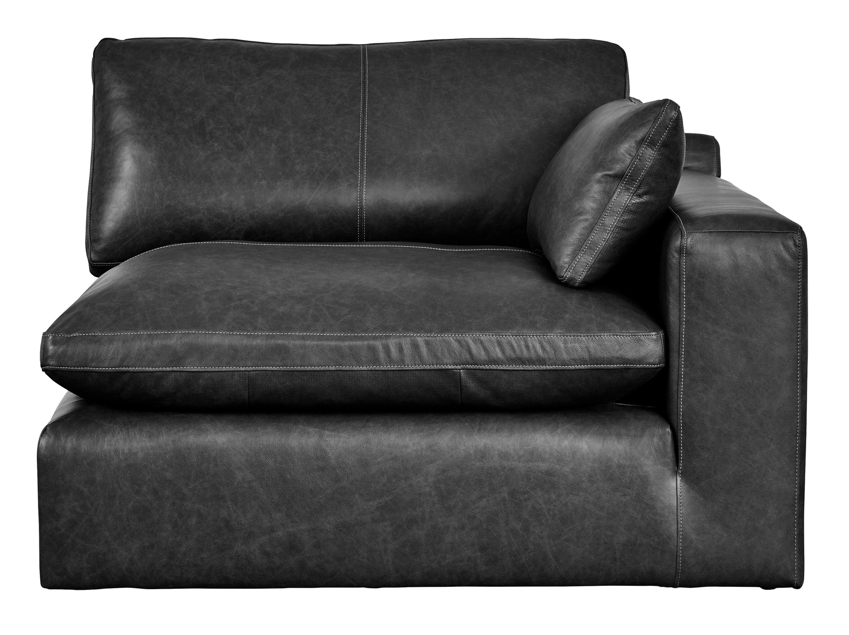 Emilia Black Leather Modular Sectional Units - Ornate Home