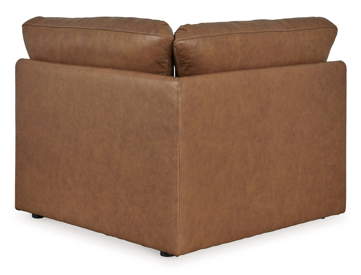 Emilia Caramel Leather 5pc Modular Sectional - Ornate Home