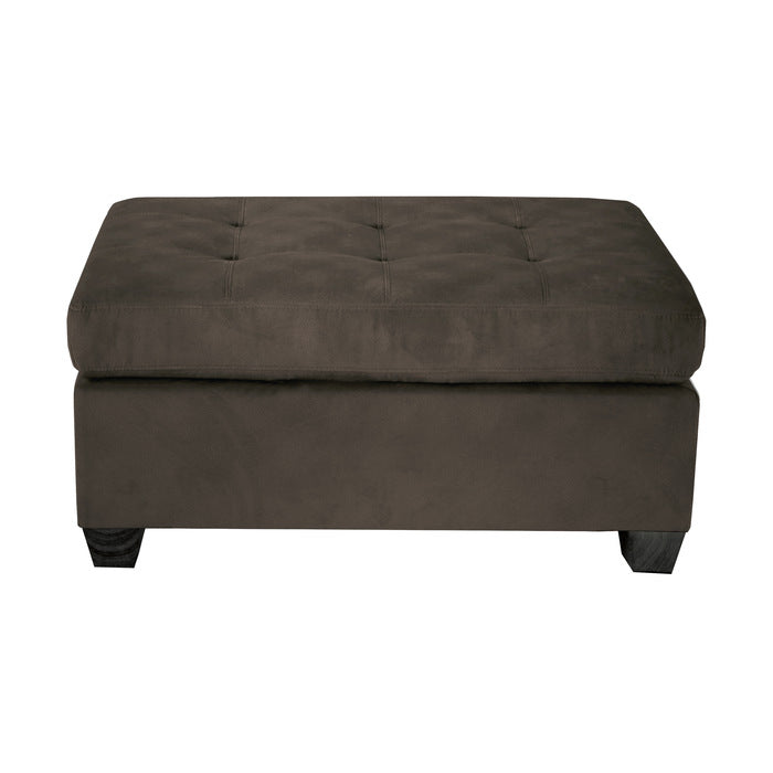 Emilio Chocolate Ottoman - Ornate Home