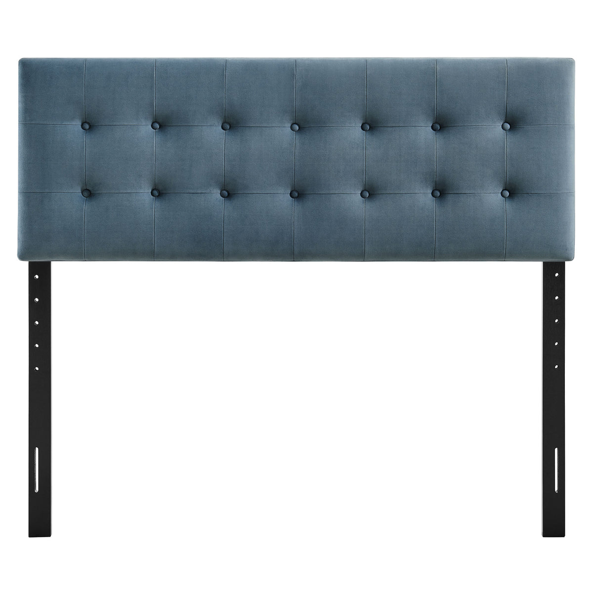 Emily Cadet Blue Stain-Resistant Performance Velvet Full Size Headboard - Ornate Home