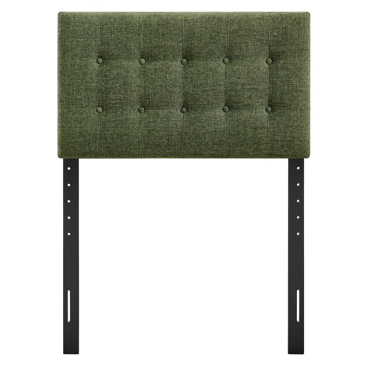 Emily Foliage Fabric Upholstered Twin Size Headboard - Ornate Home