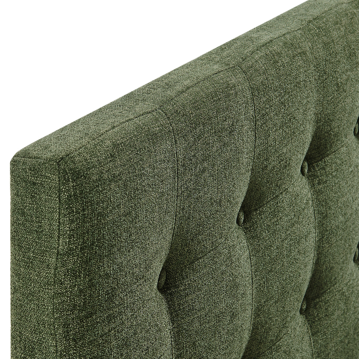 Emily Foliage Fabric Upholstered Twin Size Headboard - Ornate Home