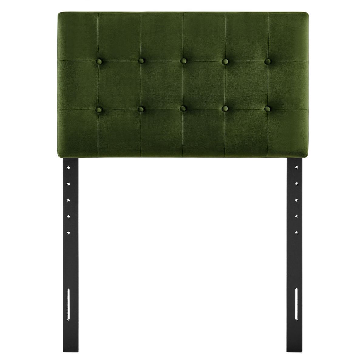 Emily Moss Green Stain-Resistant Performance Velvet Twin Size Headboard - Ornate Home