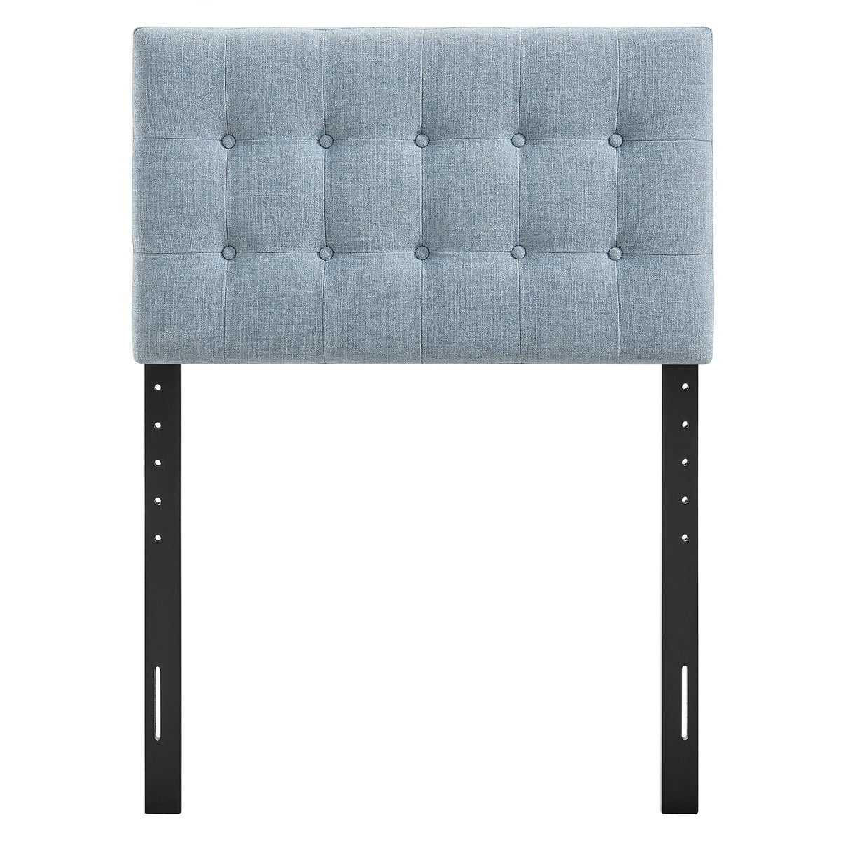 Emily Sky Blue Fabric Upholstered Twin Size Headboard - Ornate Home