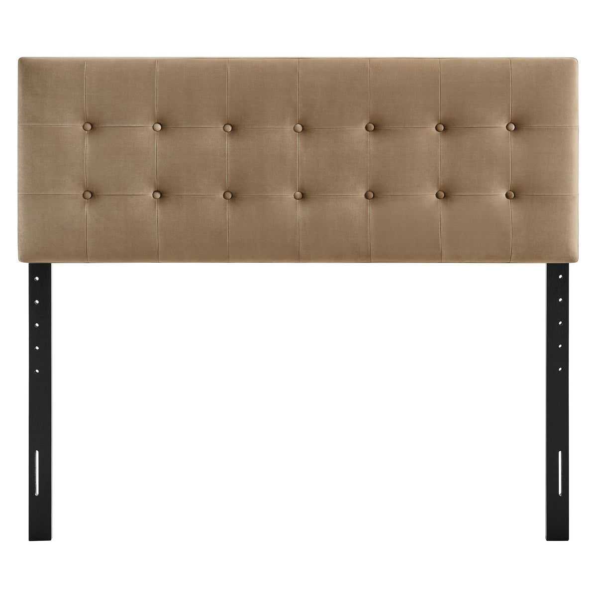Emily Taupe Stain-Resistant Performance Velvet King Size Headboard - Ornate Home
