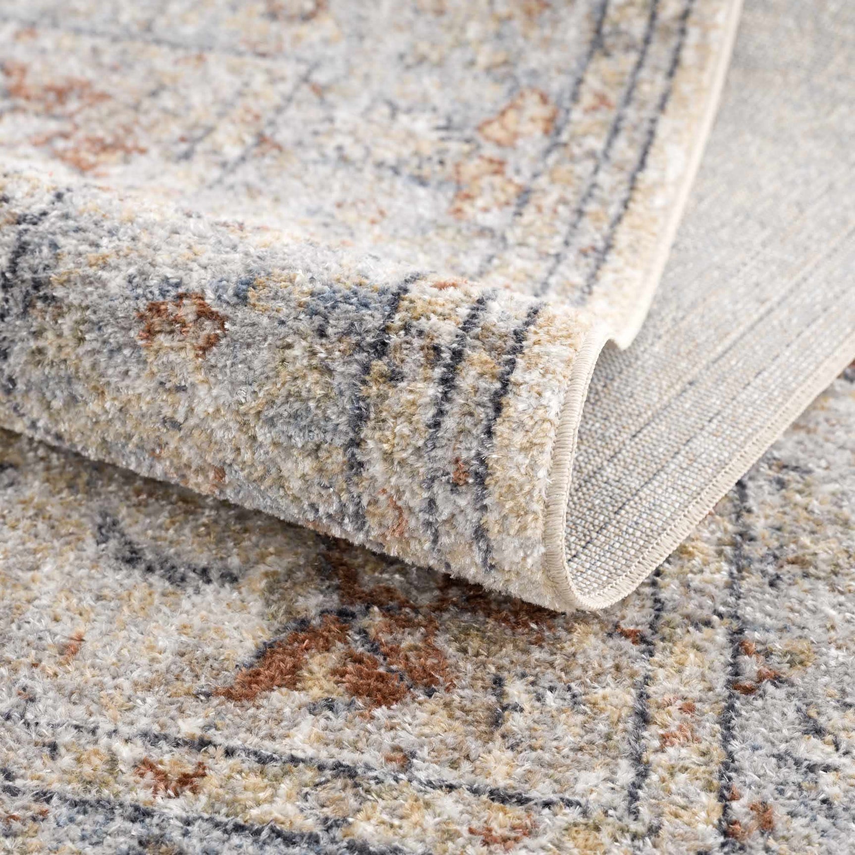 Emke Flat Pile Washable Rug - Clearance - Ornate Home