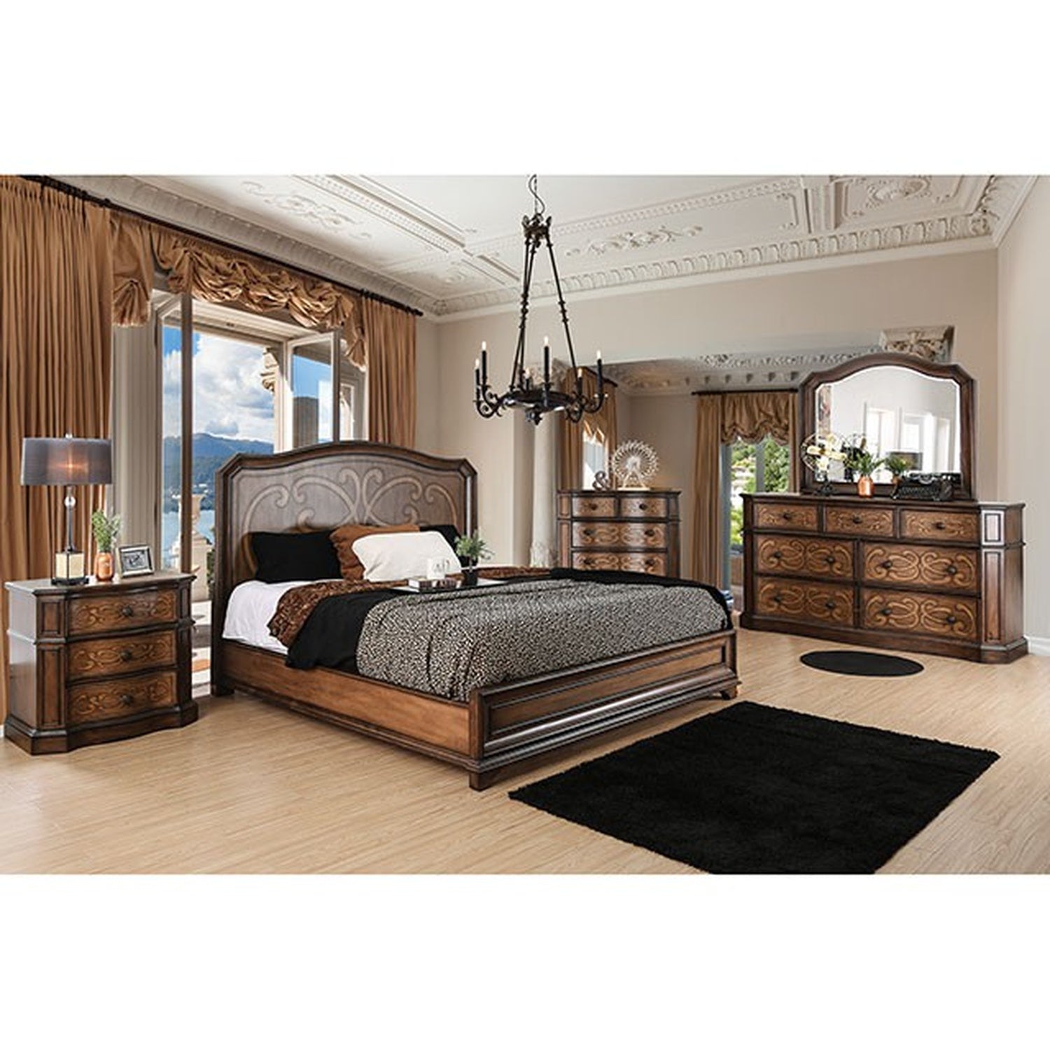 Emmaline Chestnut Brown Mirror - Ornate Home