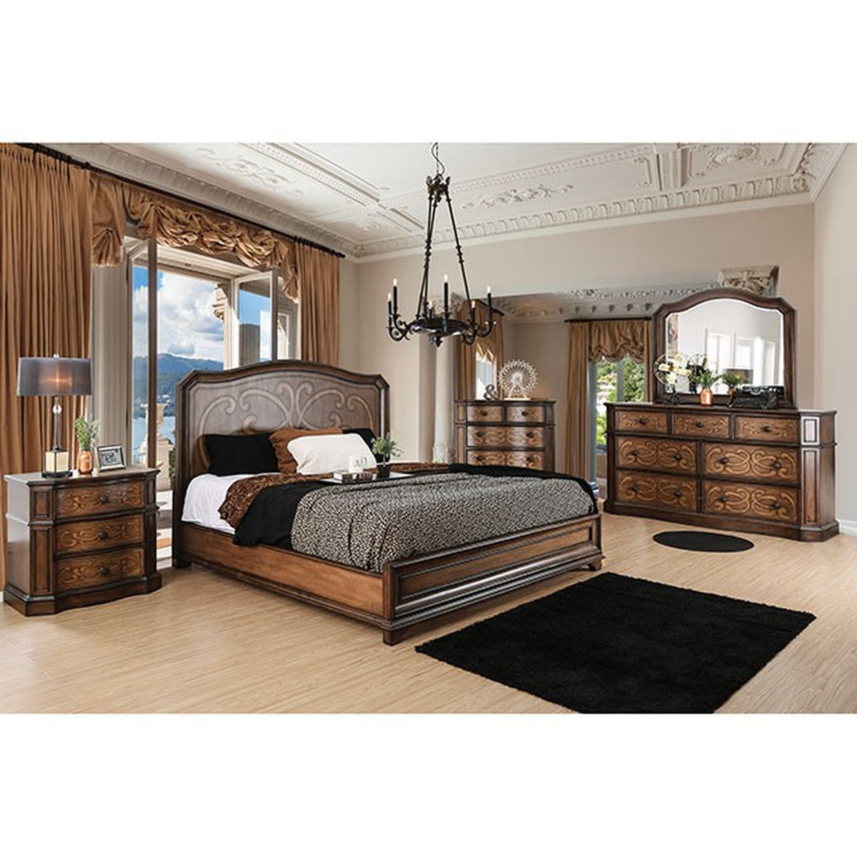 Emmaline Warm Chestnut Dresser - Ornate Home