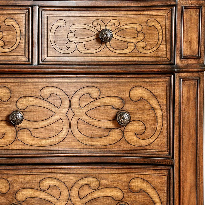 Emmaline Warm Chestnut Dresser - Ornate Home
