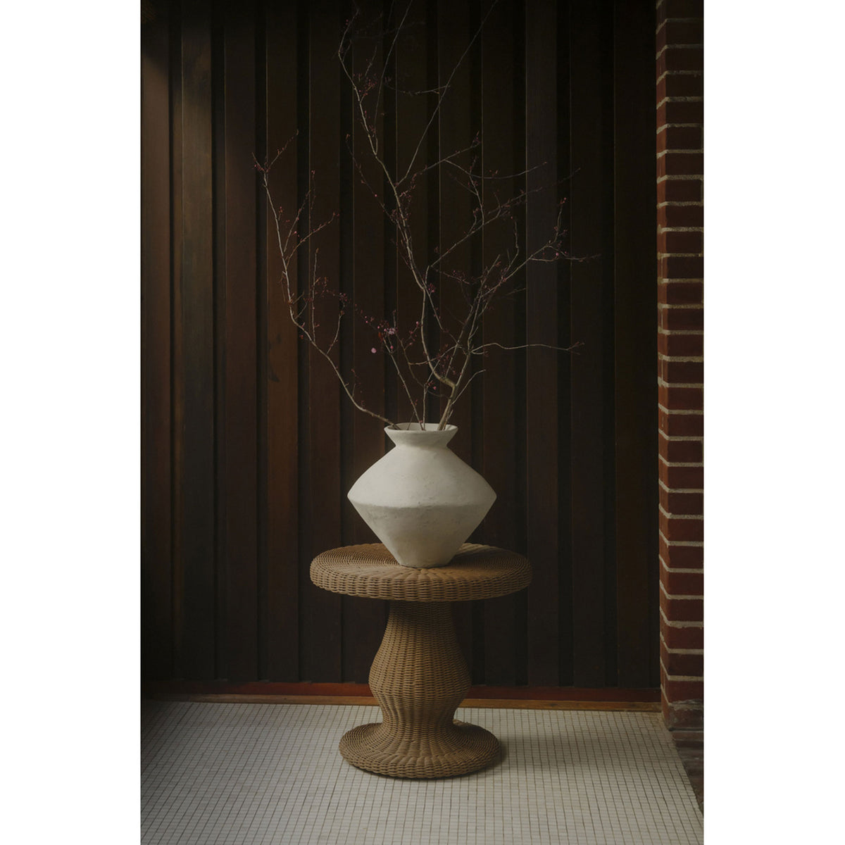 Emmeline Natural Outdoor Side Table - Ornate Home