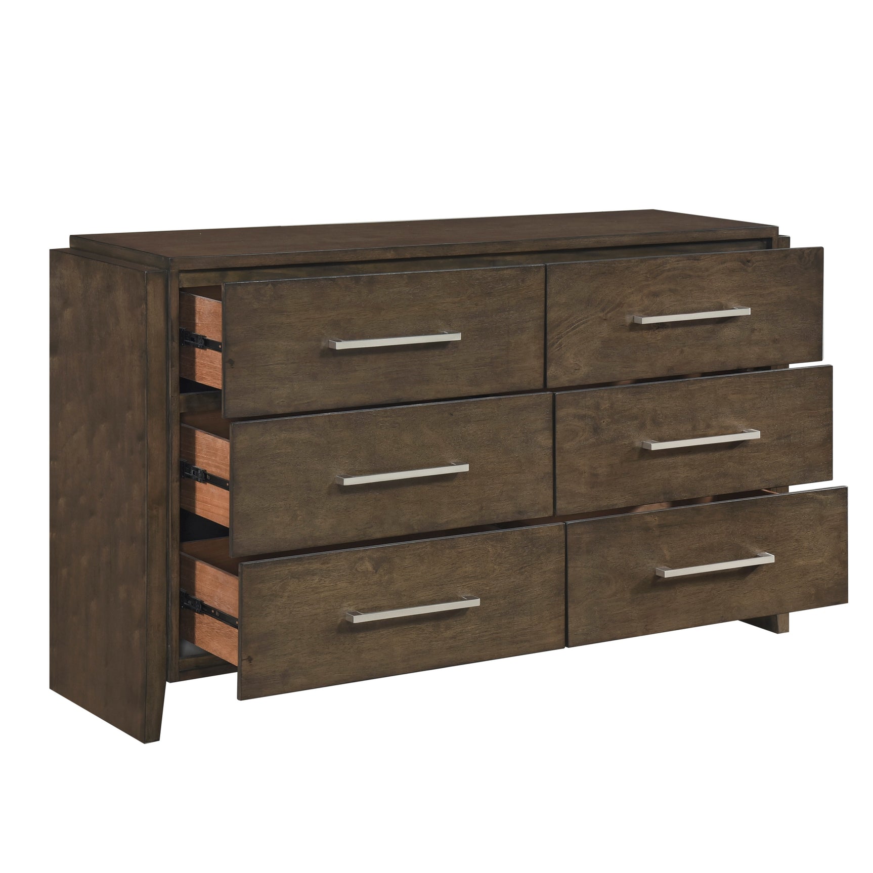Emmett Dark Walnut 4-Piece Queen Bedroom Set - Ornate Home
