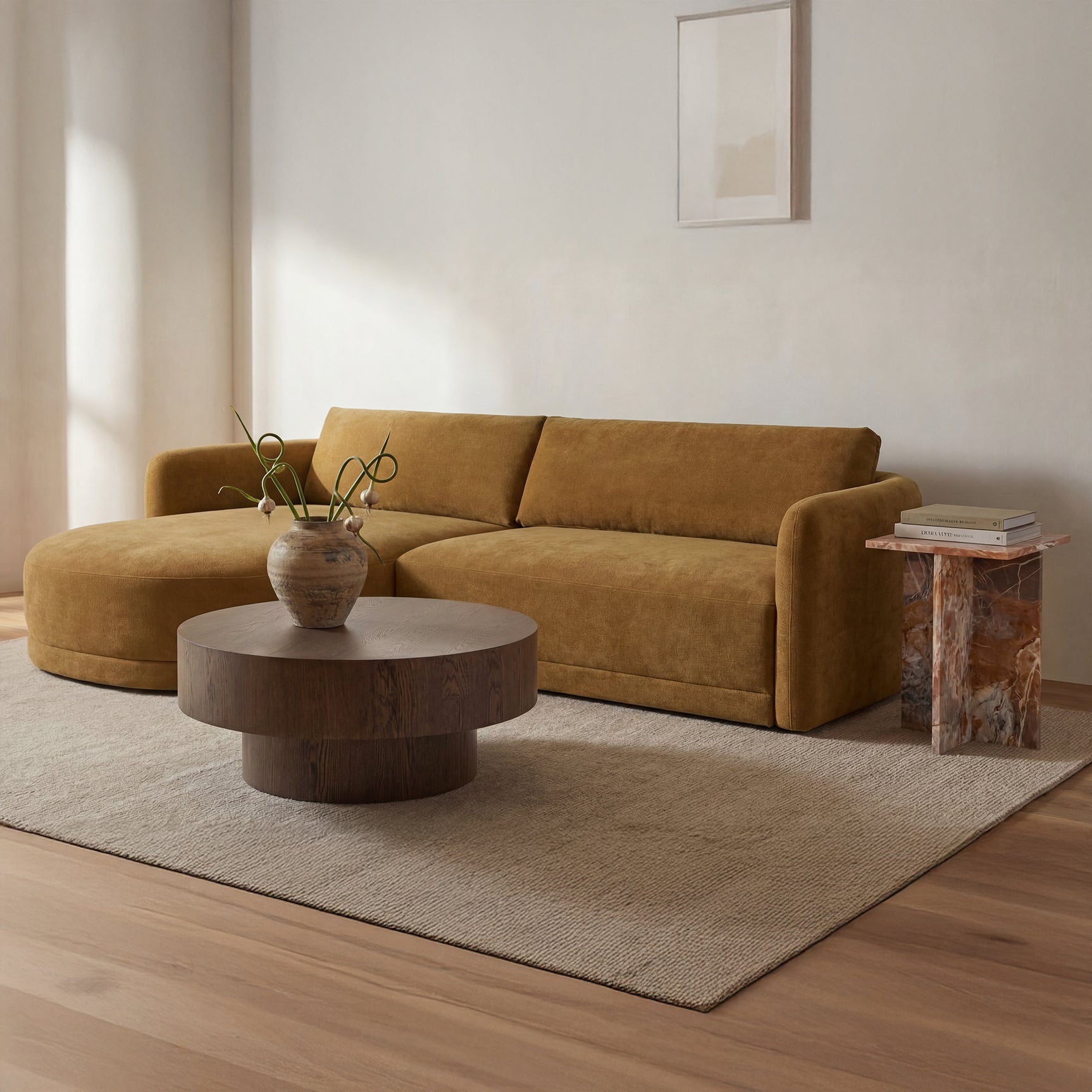 Emmy Ginger Left Sectional - Ornate Home