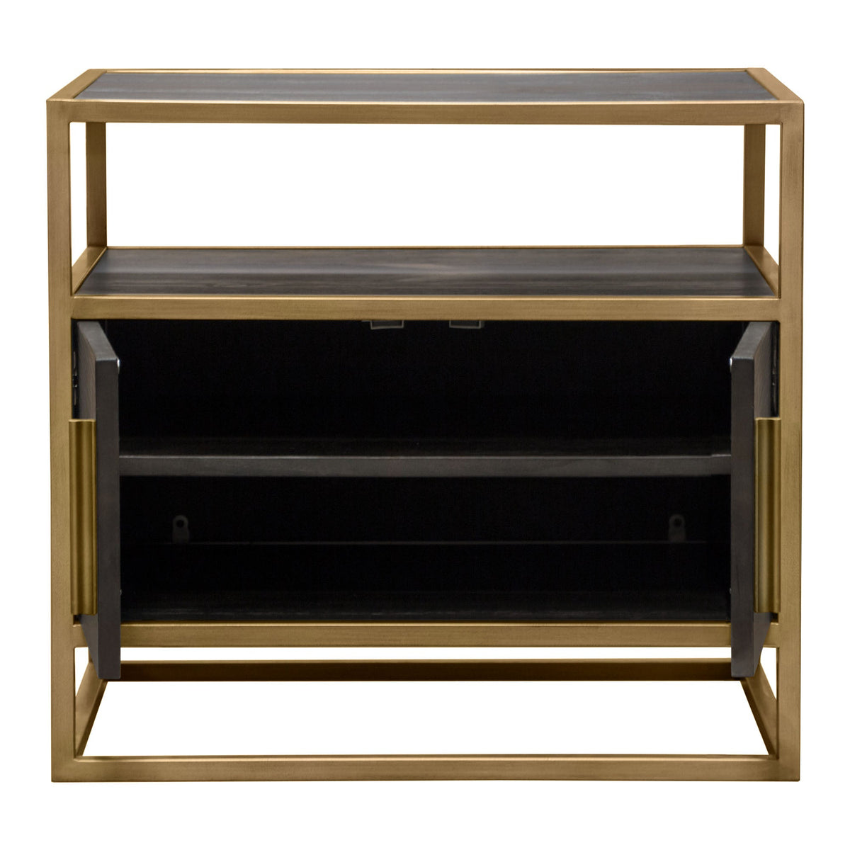 Empire Dark Brown/Gold End Table - Ornate Home