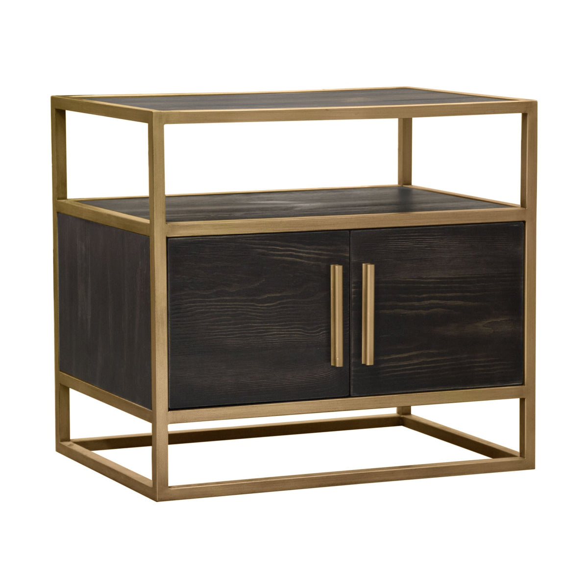 Empire Dark Brown/Gold End Table - Ornate Home
