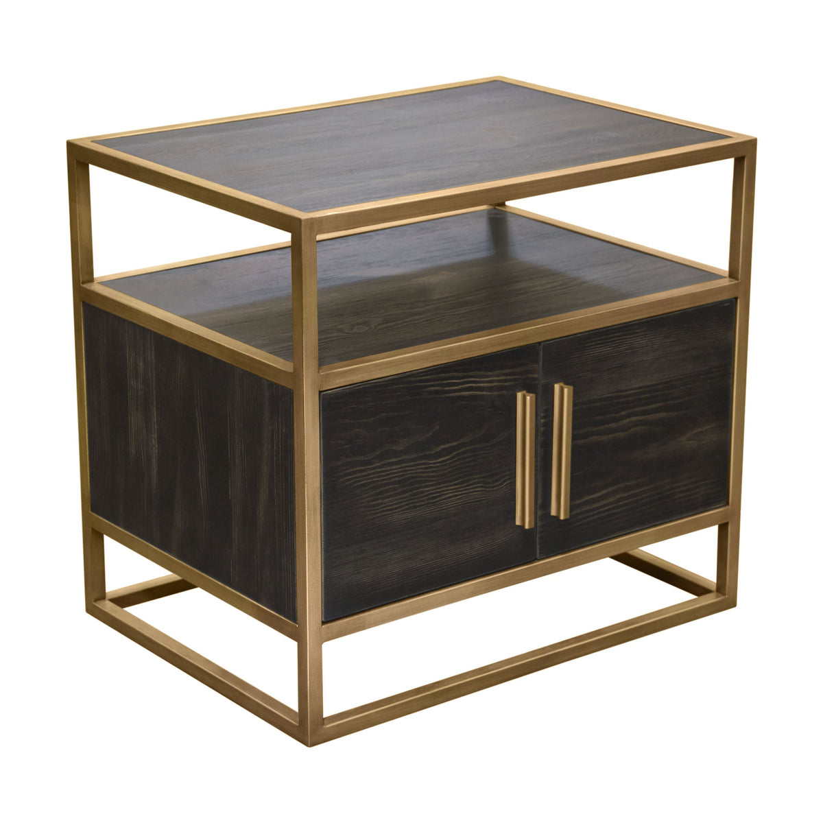 Empire Dark Brown/Gold End Table - Ornate Home