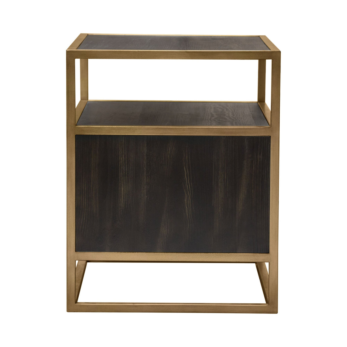 Empire Dark Brown/Gold End Table - Ornate Home