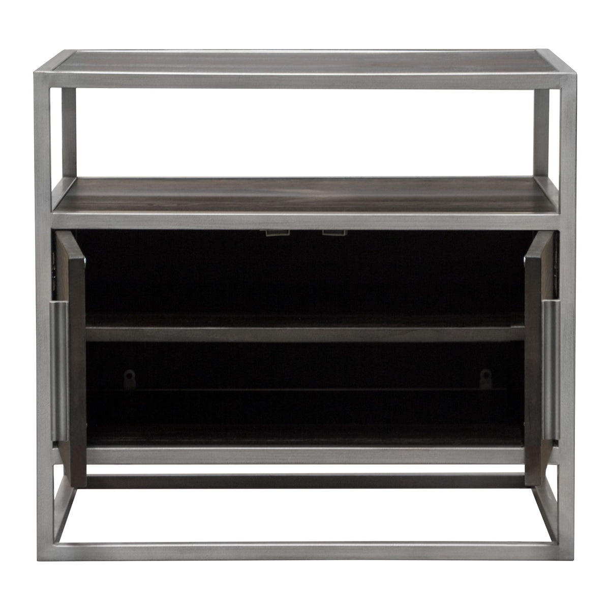 Empire Dark Brown/Silver End Tables - Ornate Home