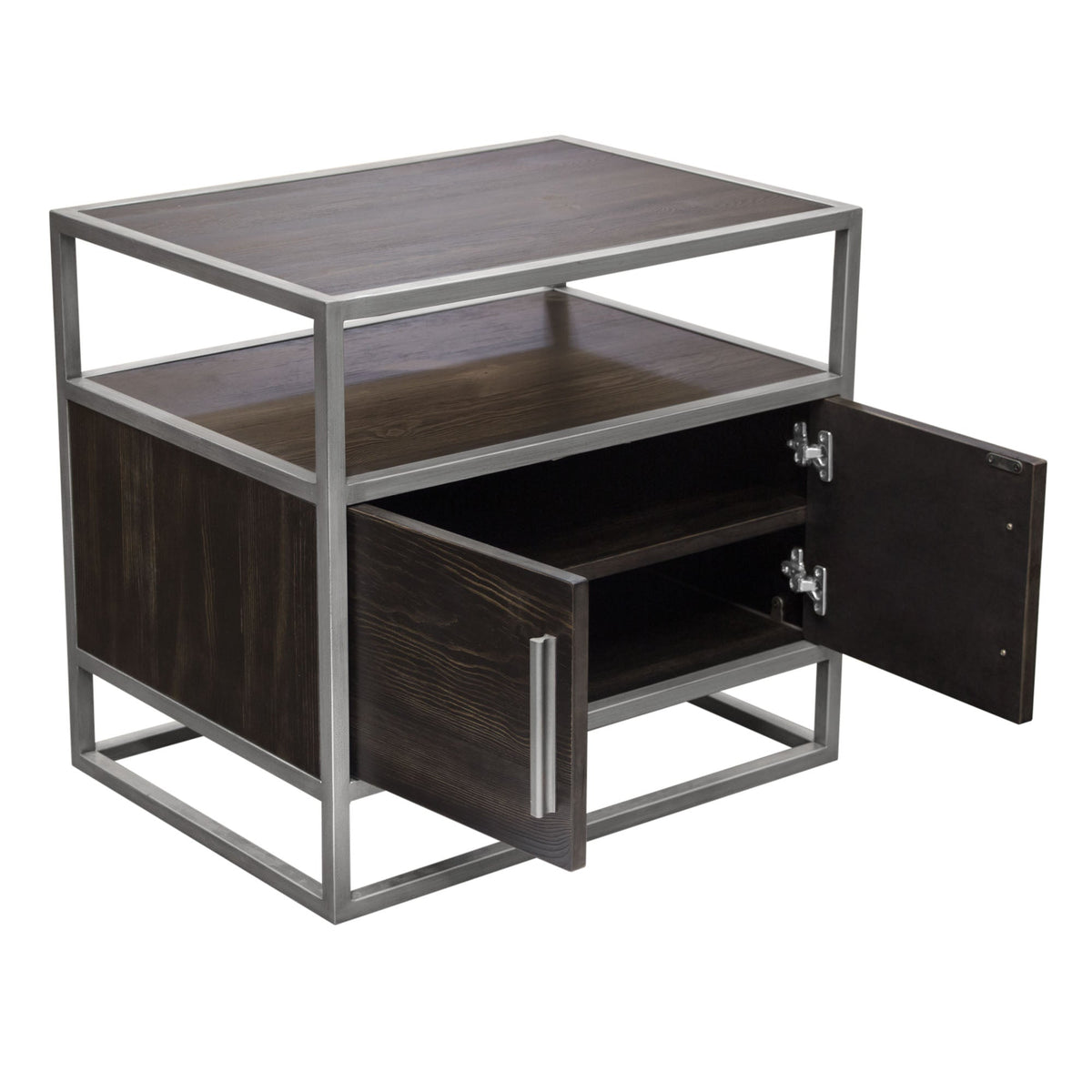 Empire Dark Brown/Silver End Tables - Ornate Home