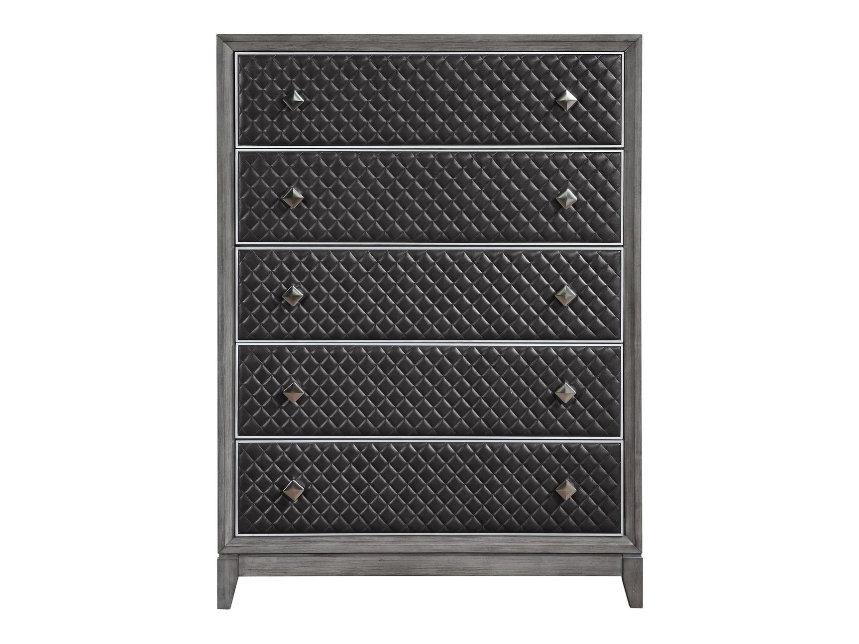 End Wire-Brushed Gray Chest - Ornate Home