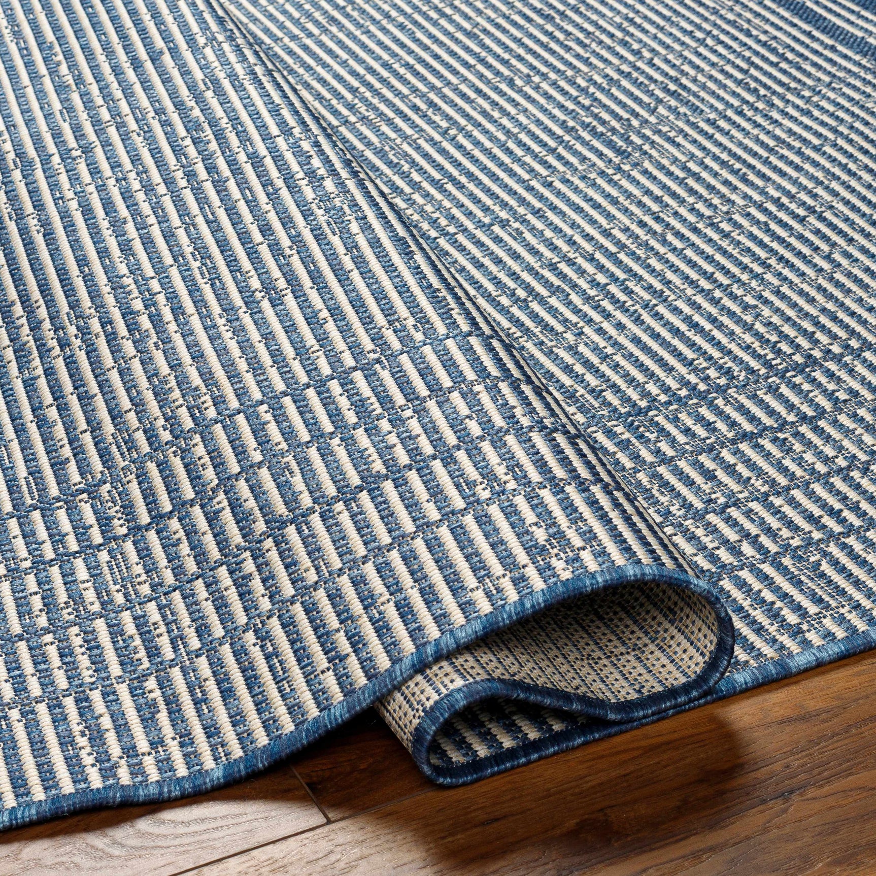 Eneco Blue Outdoor Area Rug - Clearance - Ornate Home