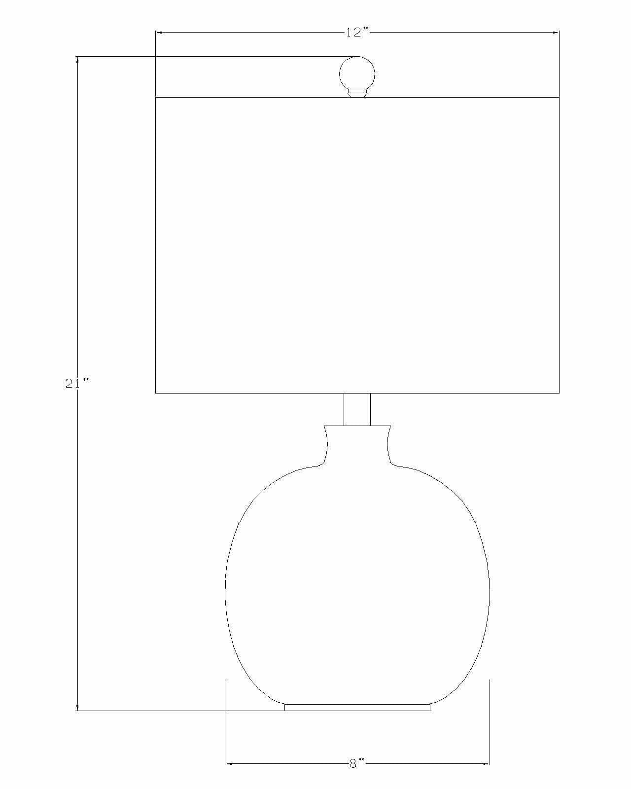 Enetai Glass White Table Lamp - Ornate Home