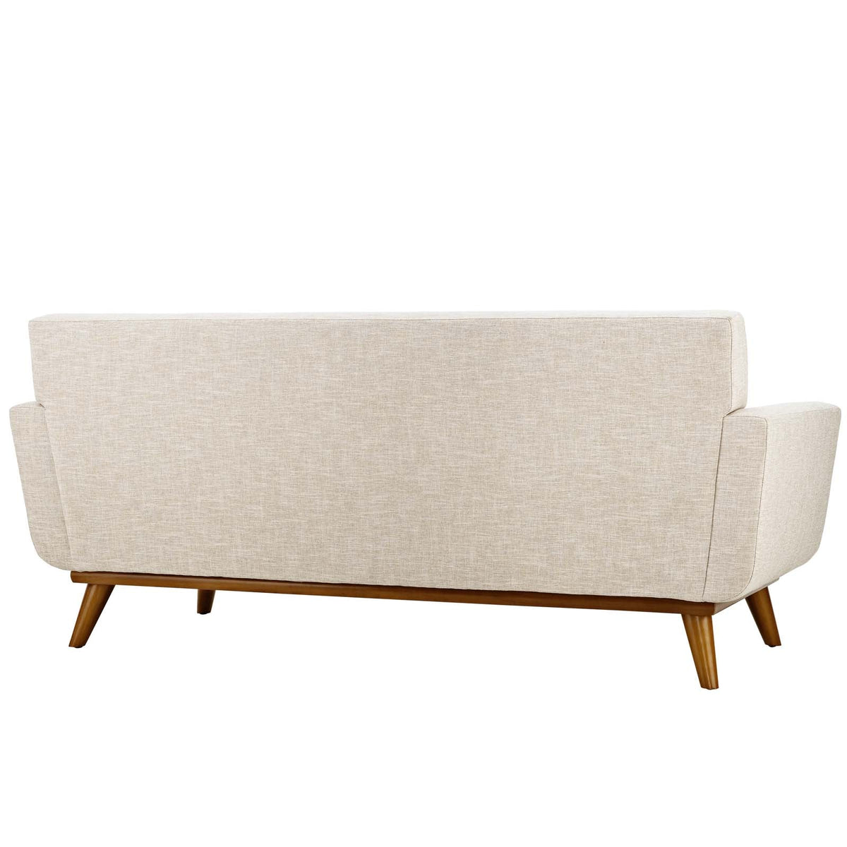 Engage Beige Upholstered Fabric Loveseat - Ornate Home