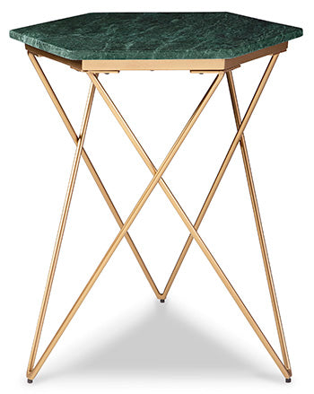 Engelton Green & Gold Accent Table (Online Special Price) - Ornate Home