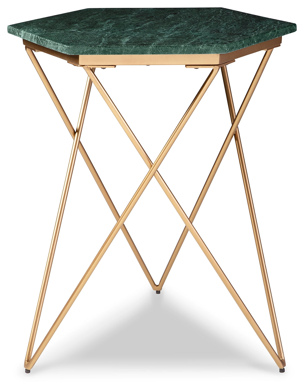 Engelton Green & Gold Accent Table - Ornate Home