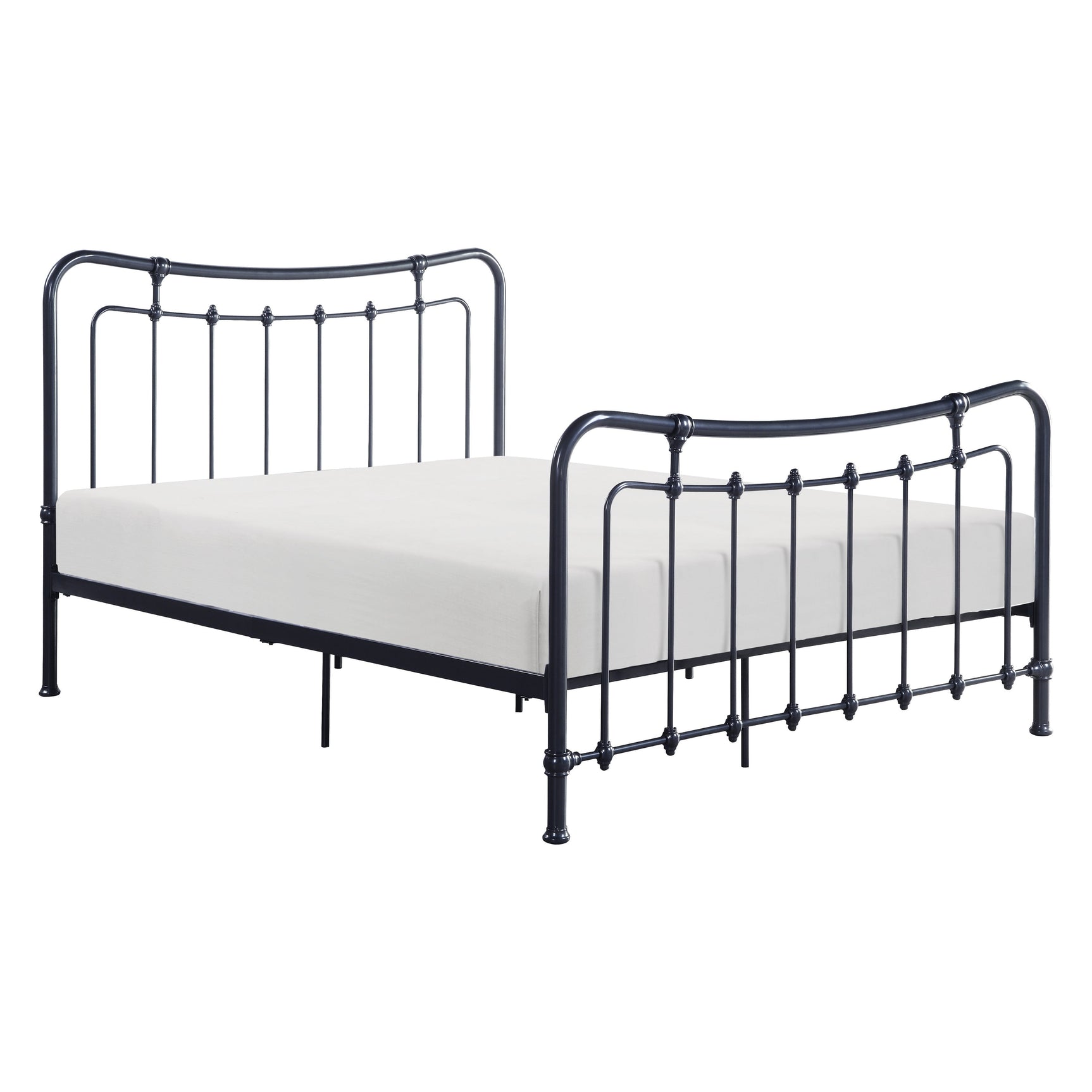 Engleside Gunmetal Queen Platform Bed - Ornate Home