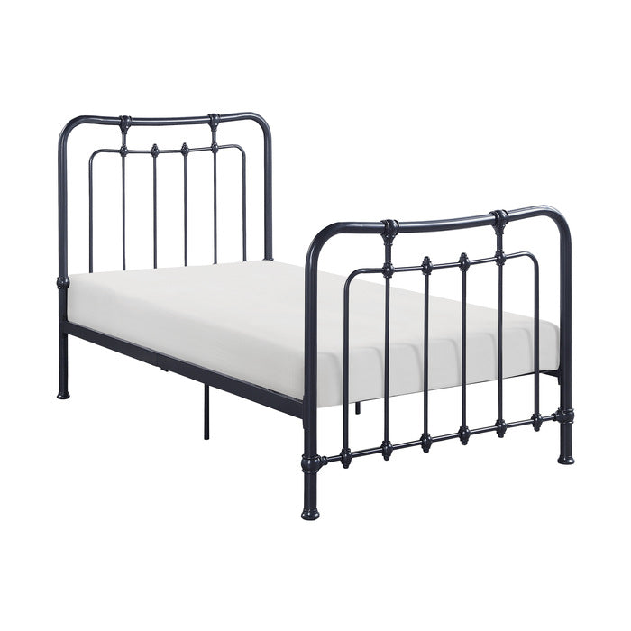 Engleside Gunmetal Twin Platform Bed - Ornate Home