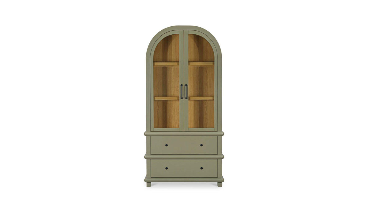 Enid Green Tall Cabinet - Ornate Home