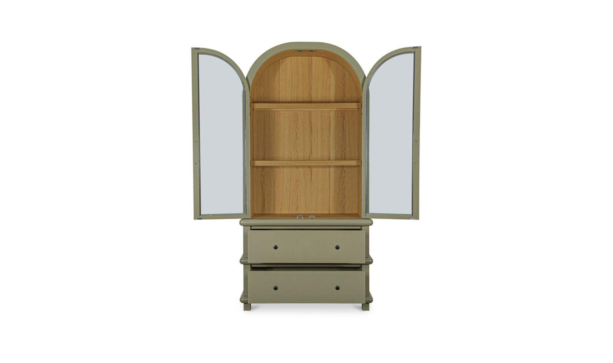 Enid Green Tall Cabinet - Ornate Home