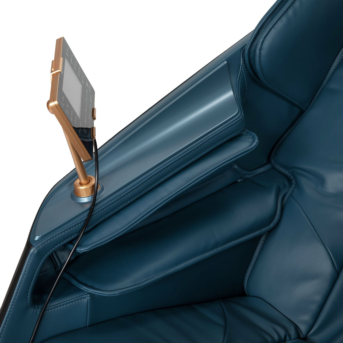 Enrich Navy PU Massage Chair - Ornate Home