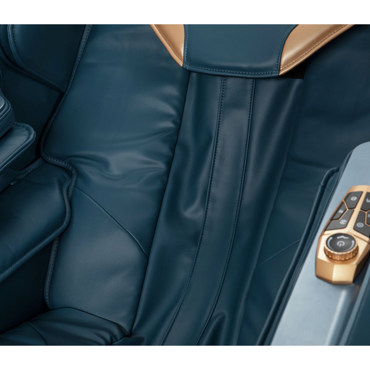Enrich Navy PU Massage Chair - Ornate Home