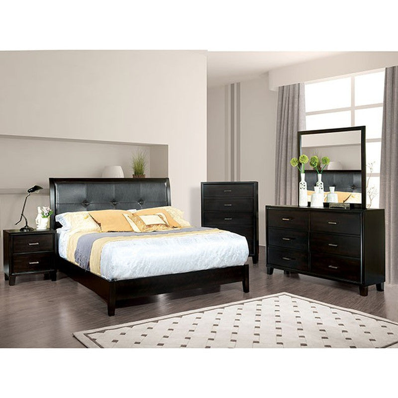 Enrico Espresso Cal.King Bed - Ornate Home