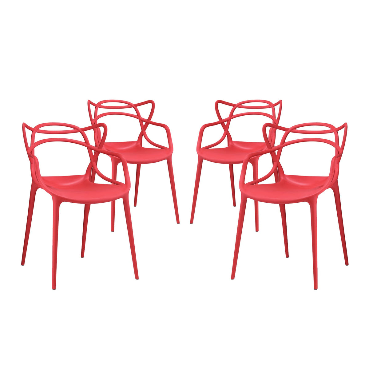 Entangled Red Dining (Set of 4) - Ornate Home