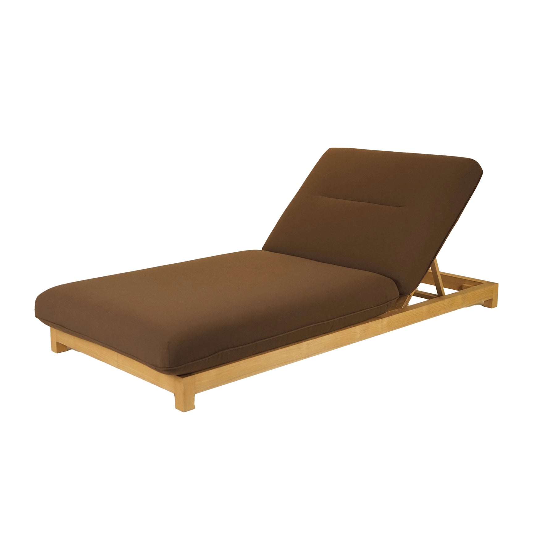 Enzo Brown Outdoor Adjustable Lounge Chair - Ornate Home