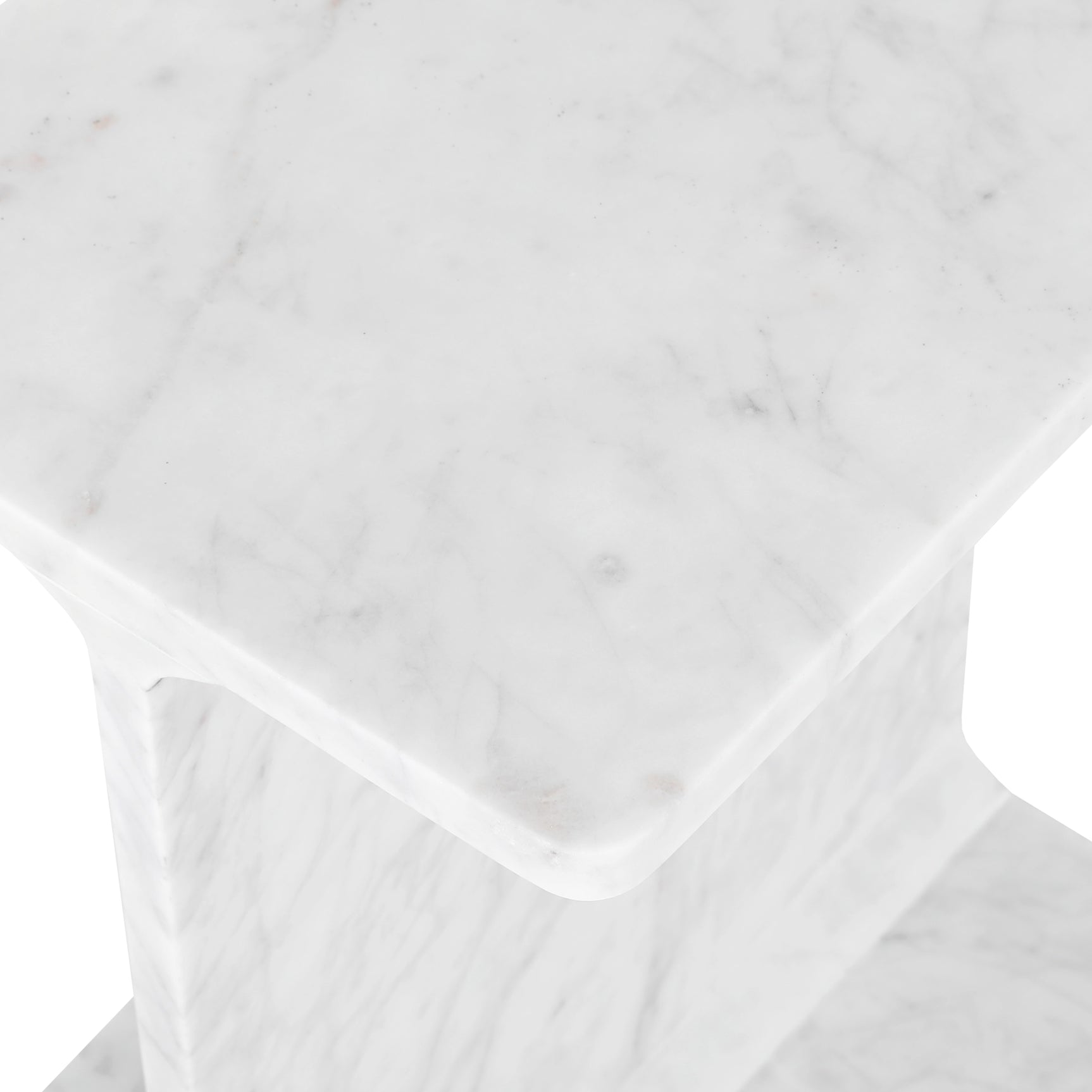 Enzo White Accent Table - Ornate Home