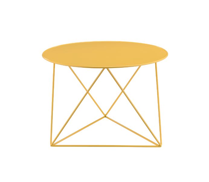 Epidia Yellow Accent Table - Ornate Home