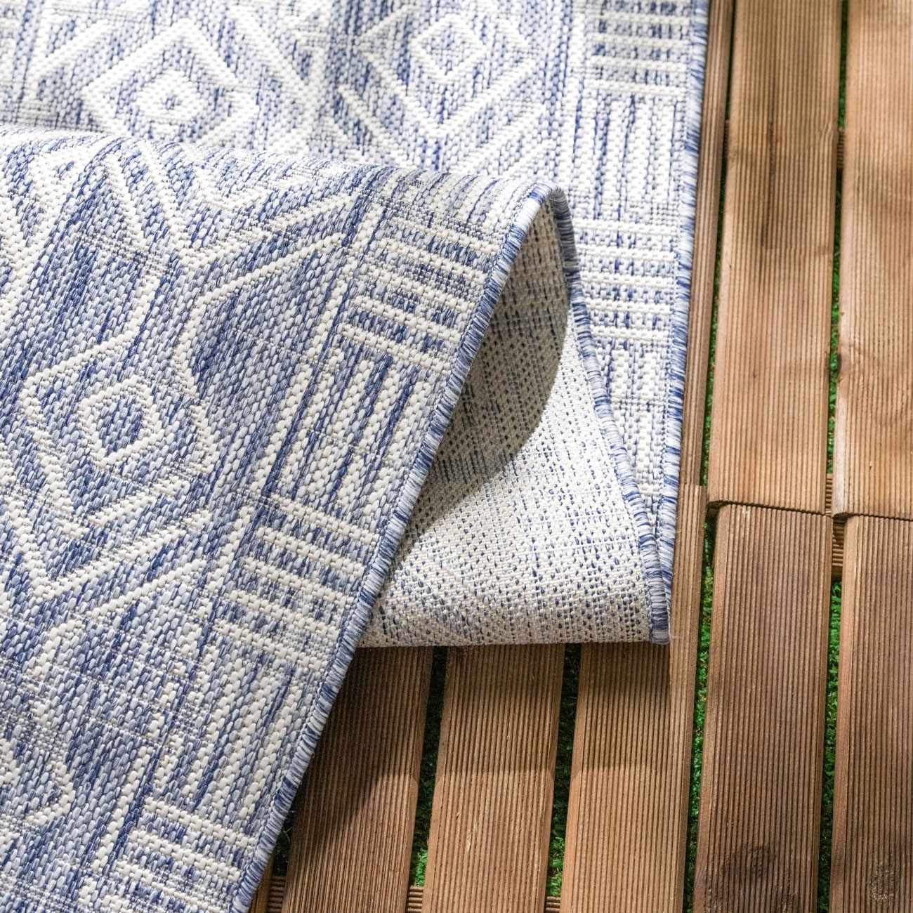 Epson Blue Indoor & Outdoor Rug - Clearance - Ornate Home