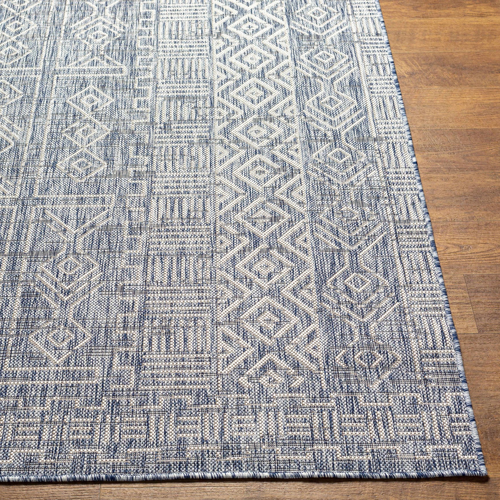 Epson Blue Indoor & Outdoor Rug - Clearance - Ornate Home