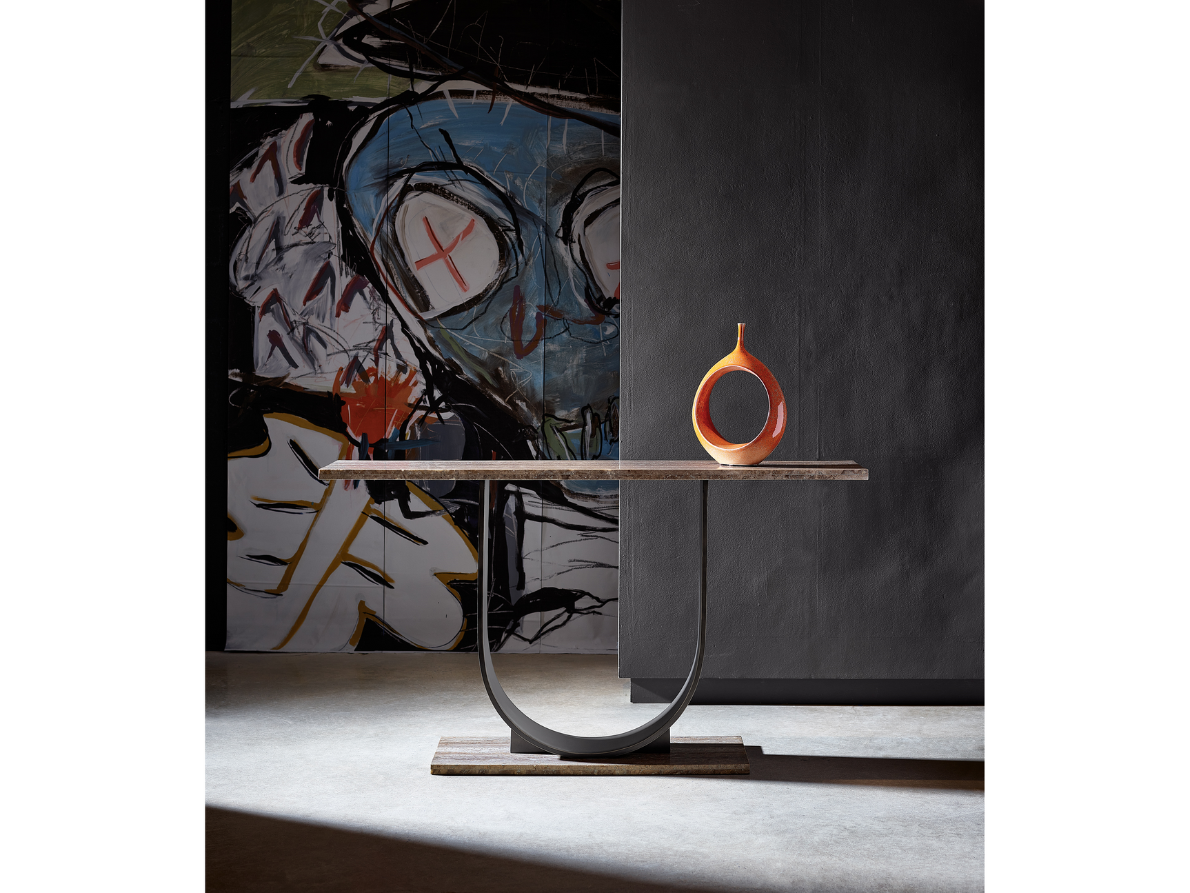 Equilibrium Gray/Bronze Console Table - Ornate Home