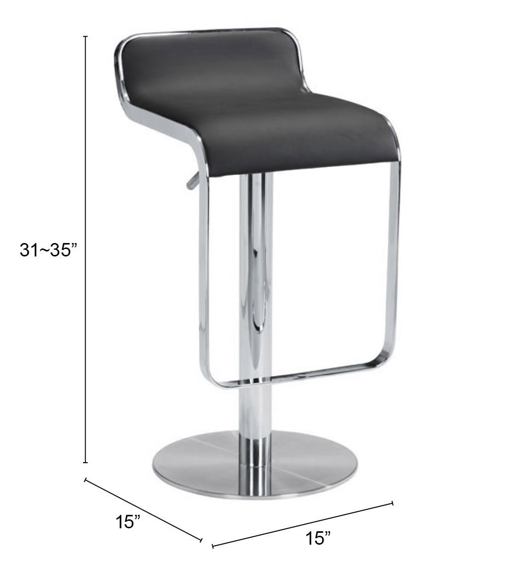 Equino Black Barstool - Ornate Home
