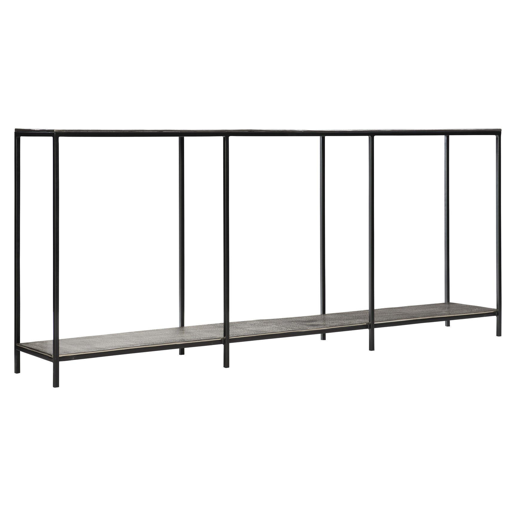 Equinox Nickel Console Table - Ornate Home