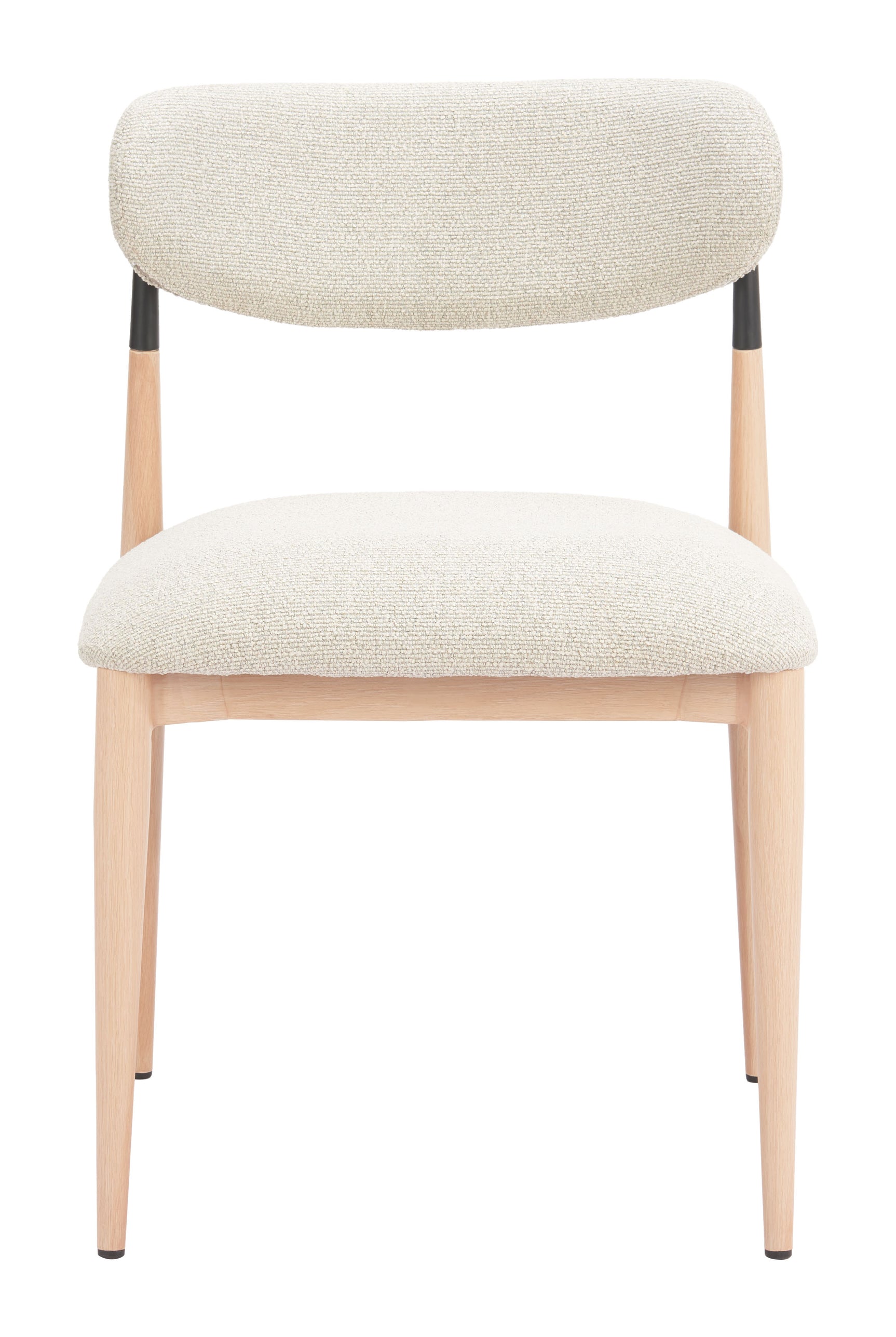 Equinox Oyster Gray & Natural Armless Dining Chair (Set of 2) - Ornate Home