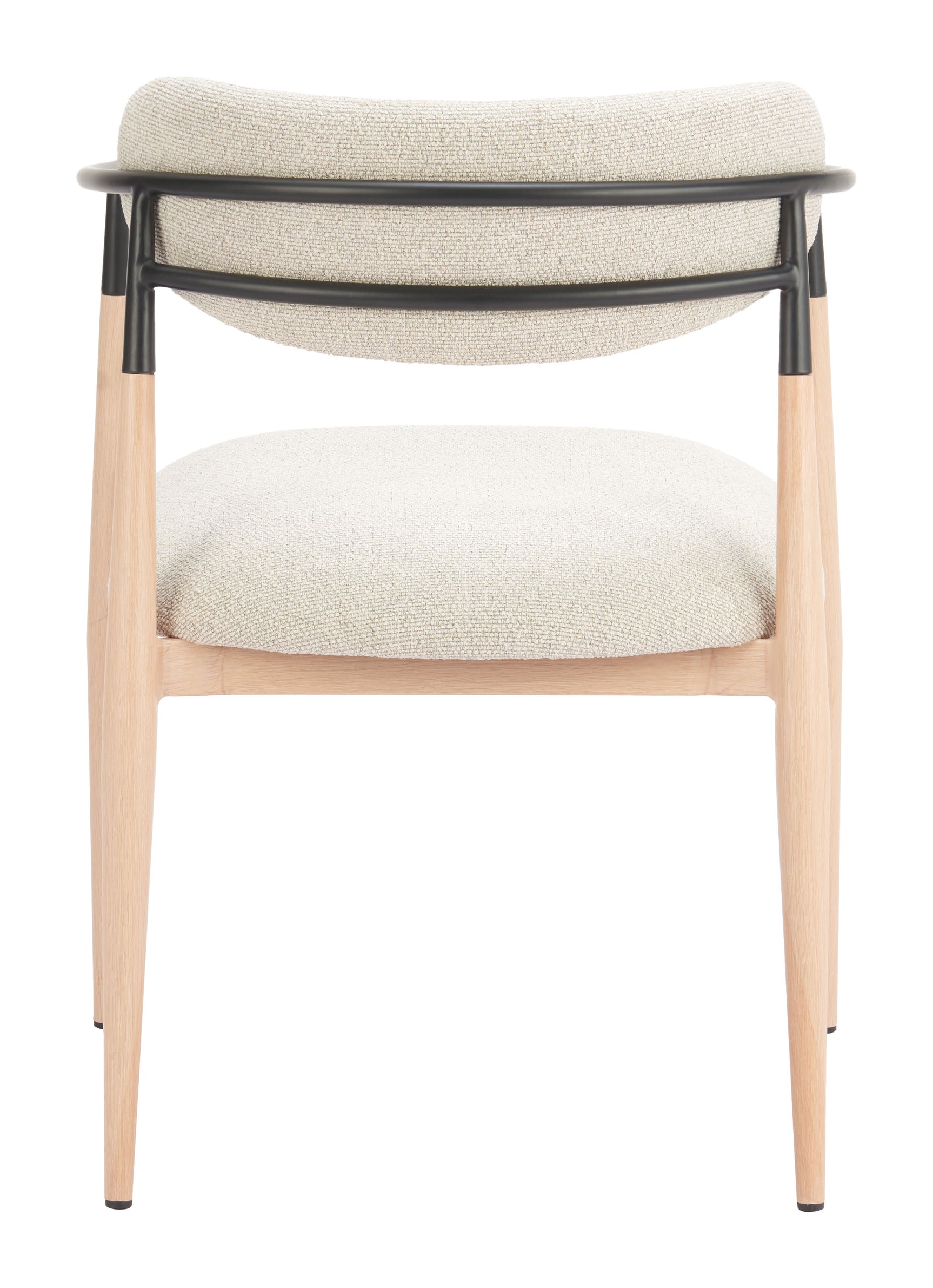 Equinox Oyster Gray & Natural Dining Chair