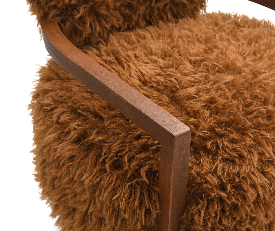 Eramo Camel Brown Accent Chair - Ornate Home